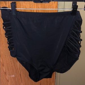 Cute black torrid bathing suit bottoms